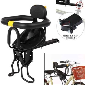 5210A Pedal Attachment Childrens Bicycle Seat Collapsible Structure Foldable Design Pedal Electric Vehicle Baby Seat Safe Adjustable Vehicle Front Childrens Seat For Toddlers