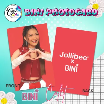 Bini x Jollibini photocards version 2 ( set 9 cards ) MATTE FINISH