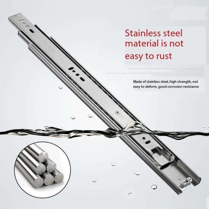 2 Pack Three Section Full Extension Drawer Slides Drawer Slides