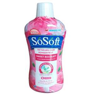 2 SOSOFT botol 700 ML Deterjen Cair Konsentrat