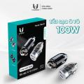 UHero Tẩu sạc nhanh 100w, tẩu sạc ô tô nhỏ gọn TSN-01 hai cổng USB, typeC phù hợp các loại xe, các loại  thiết bị di động Phụ Kiện Phụ Tùng. 