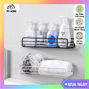[SẴN HÀNG][HCM] Kệ Sắt Nhà Tắm Dán Tường Hình Chữ Nhật ANHOME Kệ Để Đồ Phòng Tắm Dán Tường Siêu Dính Chịu Lực