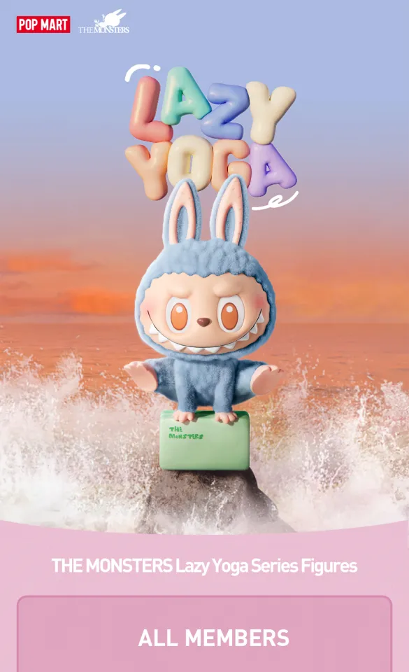 POP MART THE MONSTERS Lazy Yoga Series Figures Blind Box Labubu