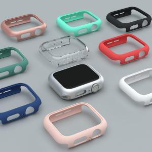 Matte Bumper Cover for Apple Watch Case 41mm 45mm 46mm 38mm 42mm 40mm 44mm PC Hard Bumper Protective Frame for Apple Watch 10 9 8 7 SE 6 5 4 3 2 1