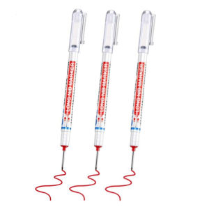 【Free Shipping】1/3pcs Long Head Markers Bathroom Woodworking Decoration Pen Multifunction Deep Hole Marker Pens Red/Black/Blue Ink Pen Stationary
