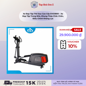 Xe Đạp Tập Thể Dục Cao Cấp EVO3800 – Xe Đạp Tập Trong Nhà Khung Thép Chắc Chắn Điều Chỉnh Kháng Lực