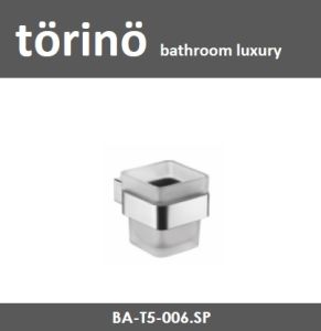 torino Premium Bathroom Accessories Stainless Steel 304 Glass Tumbler Holder T5 Series Pemegang Tumbler Kaca 玻璃杯架 - Satin Polish