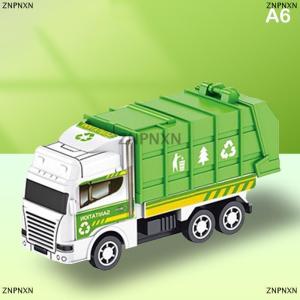 [COD] ZNPNXN Kids Toys Car Inertia Sanitation Truck Models Pull Back Engineering Vehicle Fire Engine Boys Toys For Children Gift