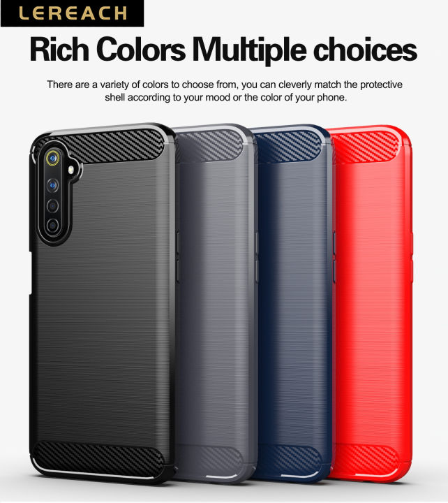 Lereach Soft Case for Realme 6S Narzo Pro Realme Narzo 20 Pro TPU  Carbon Fiber Silicone Brushed Anti-knock Back Cover Phone Case Lazada PH