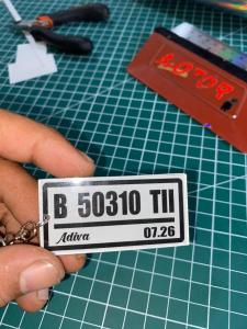 gantungan kunci plat nomor costum ganci kostum