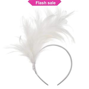 SHENHAO2🎀 Đầy Màu sắc Mardi Gras lông Headband flapper headpiece dành cho người lớn bên trang phục phụ kiện tóc