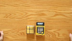 QIYI Puzzle Cube - Mirror Block 2x2 Cube - 2x2x2 Mirror Silver Speed Cube Puzzle Silver/Gold for Kids Gift