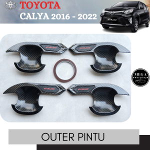 Outer Pintu Mobil Calya 2016 - 2022 Carbon Glossy Premium