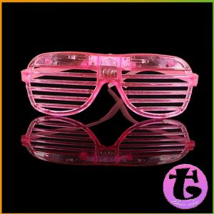 แว่นตาเรืองแสง ""มีหลอดไฟ LED"" แว่นตาเรืองแสง คริสต์มาส Luminous glasses