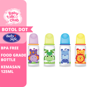 Baby Safe Botol Susu Bayi BPA Free Dot Baby Feeding Bottle 125 ml 250 ml JS005 JS004 JS003