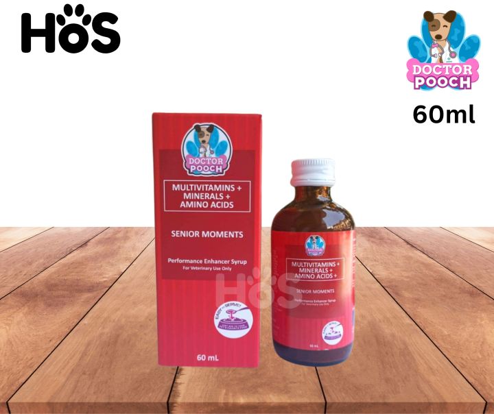 Doctor Pooch Senior Moments Vitamins 60120ml Lazada PH
