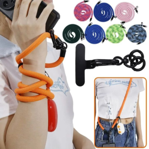 COD Over Mobile Lanyard Spacer Anti-Theft Comfortable & Rust-Proof Phone Lanyard with Pull & Tear Resistance Soft & Polyester Rope Cell Phone Lanyard Simple to Install for Camera