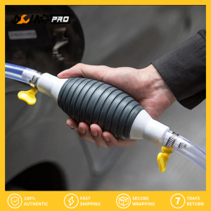 AumoPro Car Fuel Tank Sucker Oil Transfer Car Fuel Pump Petrol Diesel Liquid Manual Pump Syphon Fuel Saver