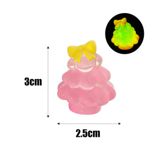 20PCS Creative Mini Luminous Christmas Tree Decoration Glow At Night Garden DIY Home Decor Accessories Gift