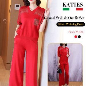 caiti022 Cotton linen wide-leg pants womens summer new ramie fashion simple casual trendy linen two-piece suit