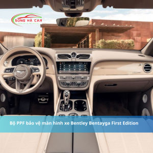 BENTLEY miếng dán PPF bảo vệ màn hình giải trí chống xước phục hồi vết xước dòng xe BENTLEY