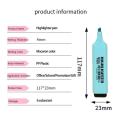 6 Colors/Set Highlighter Pen/Text Marker 6 Colors New Popular Pastel Highlighter Marker Pen Macaron Colors Painting Graffiti Marker Set Large-capacity PP Cute Highlighter Marker Pen Set for School Office Supply. 