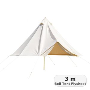 ผ้าคลุมฟรายชีทสำหรับเต็นท์กระโจม Flysheet Bell Tent สำหรับ บังแดด บังฝน ช่วยให้เต็นท์ อายุยาวนานขึ้น ขนาด 345 เมตร