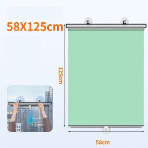 Roller Blinds Anti UV Blackout Curtain Window Blinds Sunshade Retractable Suction Cup Car Office Bedroom Kitchen Blind