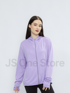 Gracioustyle-Jaket Wanita Olahraga Mesh Hoodie Outdoor Sun Protection Anti UV UPF50+ 100% Original Jaket Jogging Anti Matahari