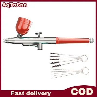 AqToCna Xách tay hành động duy nhất Airbrush 0.3mm vòi phun phun Airbrush bút cho mô hình bánh móng tay xe sơn vẻ đẹp phun