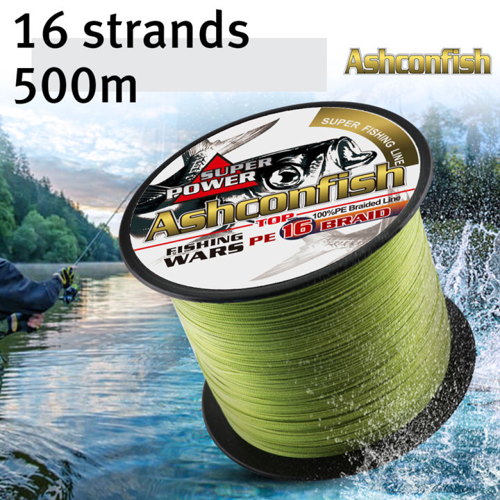 Ashconfish 16S Braided Hollow Core 500M Super Strong Sea Fishing