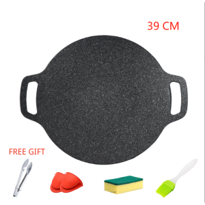 Taii2U Korean BBQ Grill Pan  camping non-stick pot Induction cooker cassette stove outdoor teppanyaki Frying pan