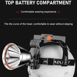 LED Headlamp Rechargeable Strong Light Outdoor Camping Hiking Headwear For Adults/LED Headlamp/Hands-Free Brightness/Sturdy Design