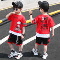 Angugu Childrens Clothing 2022 Summer Suit 2PCS (Top + Pants) 3 4 5 6 7 8 9 10 11 To 12 Year Old Boys Clothes Short Sleeve T-Shirt Western Wear Casual Sportswear Sports Style. 