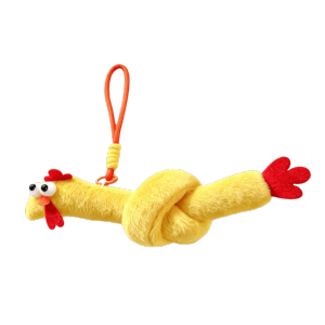EYESONU Twelve Chinese Zodiac Signs Chicken Plush Keychain Funny Design Cute Style Pink Pig Plush Pendant Doll Creative Gift Rabbit Bag Pendant Bag Decoration