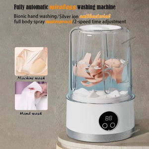 XM迷你洗衣机 Portable washing machine mini underwear panties laundry cup dormitory wireless charging washing machine
