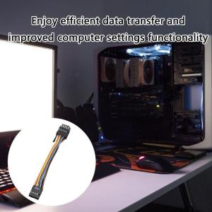 Quality 11Pin to 9Pin USB Adapter USB Internal Motherboard Header Cord for Gamers Enthusiasts Seekings Stability