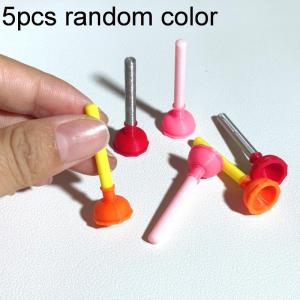 YAFEN 5PCS Dollhouse Bathroom DIY Accessories Toilet Plungers Mini Toilet Suction Cup Model Doll House Miniature Baby Pretend Toys