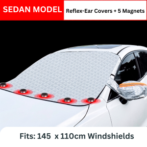 ✅2026 NEW✅JOMO Universal Car Windshield Sunshade Cover Magnetic Waterproof UV Protection Heat Shield SUV Sedan