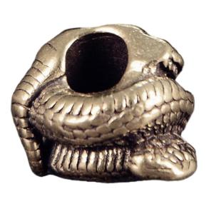 Unique Snake Head Metal Beads Pendant for Paracord and DIY Enthusiasts Making Paracord Bead