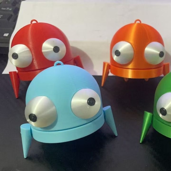 ZIPMOH 3D Printed Game REPO Figure Big Eyes Colorful REPO Gaming Peripherals Doll Cute Plastic R.E.P.O. Robot Pendant Backpack Decor