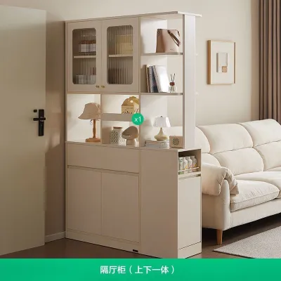 2026 New Modern Minimalist Multi-Functional Partition Cabinet Storage Unit with Glass Doors for Living Room