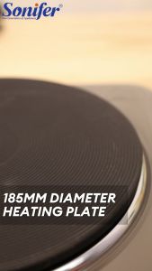 Sonifer Electric Hot Plate 1500W Electric Stove 5 Gears Control Ceramic Cooktop for all pots & pans
