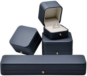 Oirlv Wedding Ring Box Leather Bracelet Necklace Bangle Wrapping Box Jewelry Display Storage Organizer Case Birthday Gift Case H069