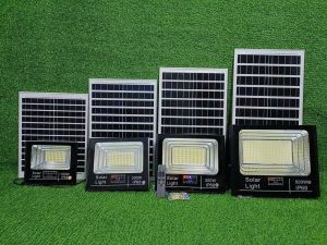 Đèn vườn năng lượng mặt trời 100W với tấm pin NLMT tách rời có thể treo tường hoặc treo cột