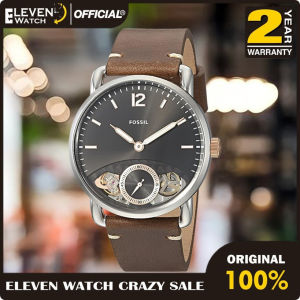 [Promo] Jam Tangan Pria FS ME1165 / ME 1165 The Commuter Men Black Skeleton Dial Brown Leather Strap Automatic Original Garansi 2 Tahun [✔COD][100% Authentic]