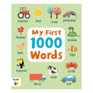 My First 1000 Words Picture Dictionary To Learn Basic Words (Hardcover) For Kids