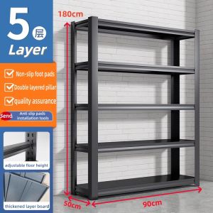 Hot Sale | Big Discount Boltless Steel rack 6 Layers Adjustable Height waterproof Organizer Metal Storage Shelves Grocer