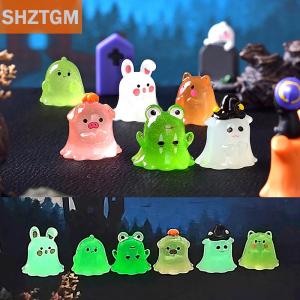 [COD] SHZTGM เครื่องประดับรูปมังกรกระต่ายเรืองแสงตุ๊กตาการ์ตูนกบหมูตุ๊กตาผีภูมิทัศน์ไมโครของตกแต่งคริสต์มาสบ้านตุ๊กตาของเล่นขนาดเล็ก