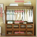 Wardrobe Wooden Colthes Rack with Trouser Hanger Coat Rack Clothes Cabinet Modern Storage Solid Wood Clothes Hanger. 